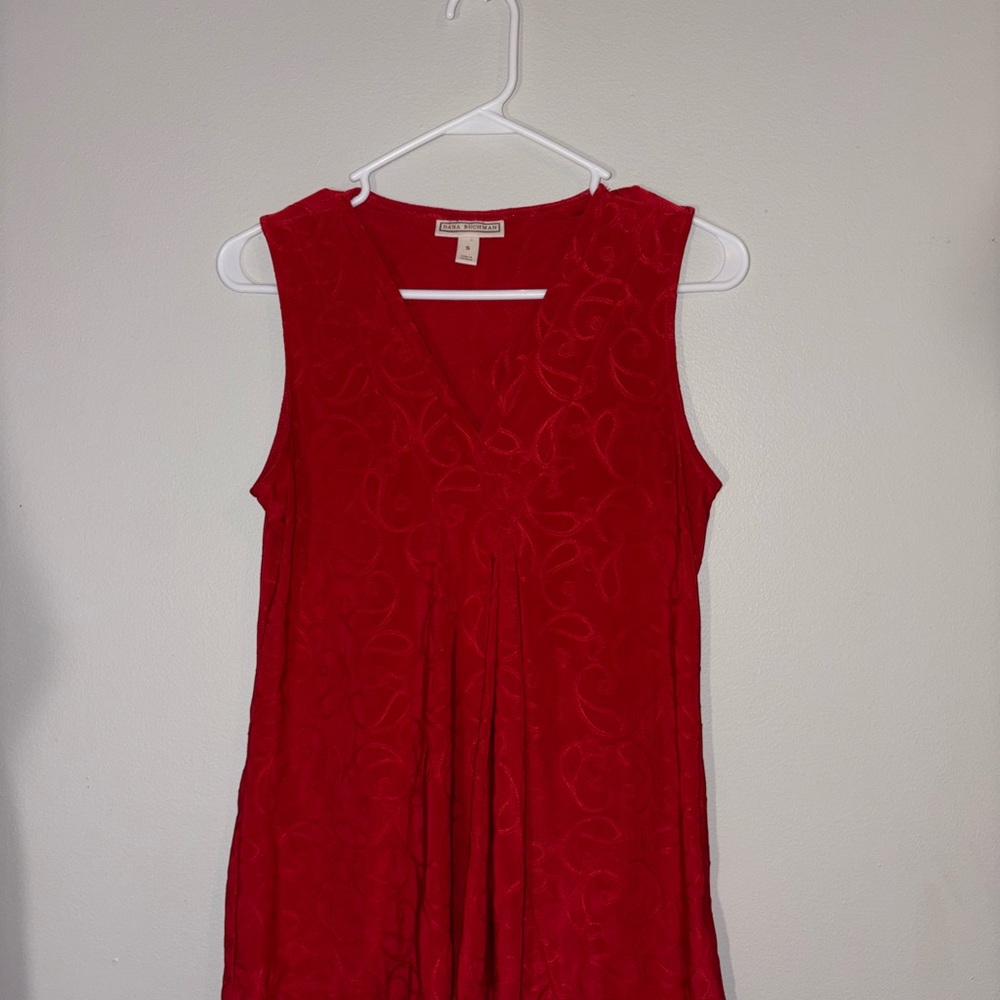 Dana Buchman - Scarlet Swirl Blouse